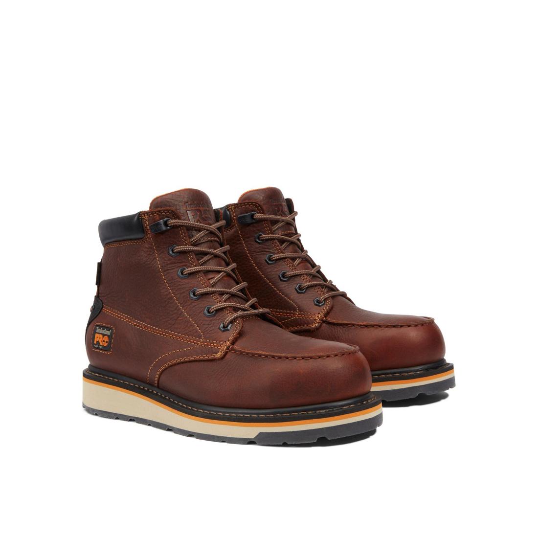 Timberland Pro-6 In Gridworks Al Waterproof Brown-Steel Toes-7