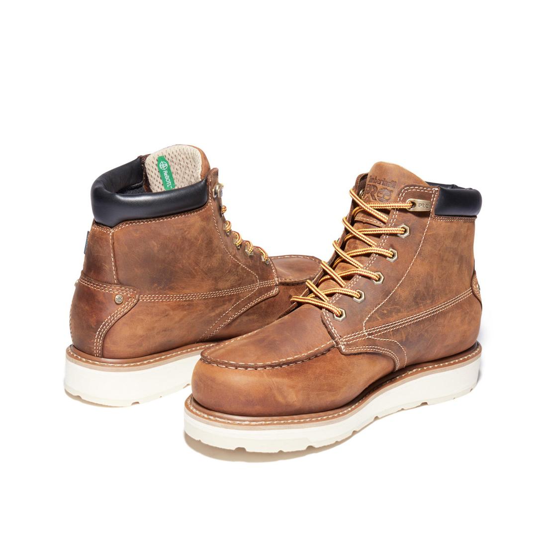 Timberland Pro-6 In Gridworks Al Waterproof Brown-Steel Toes-7