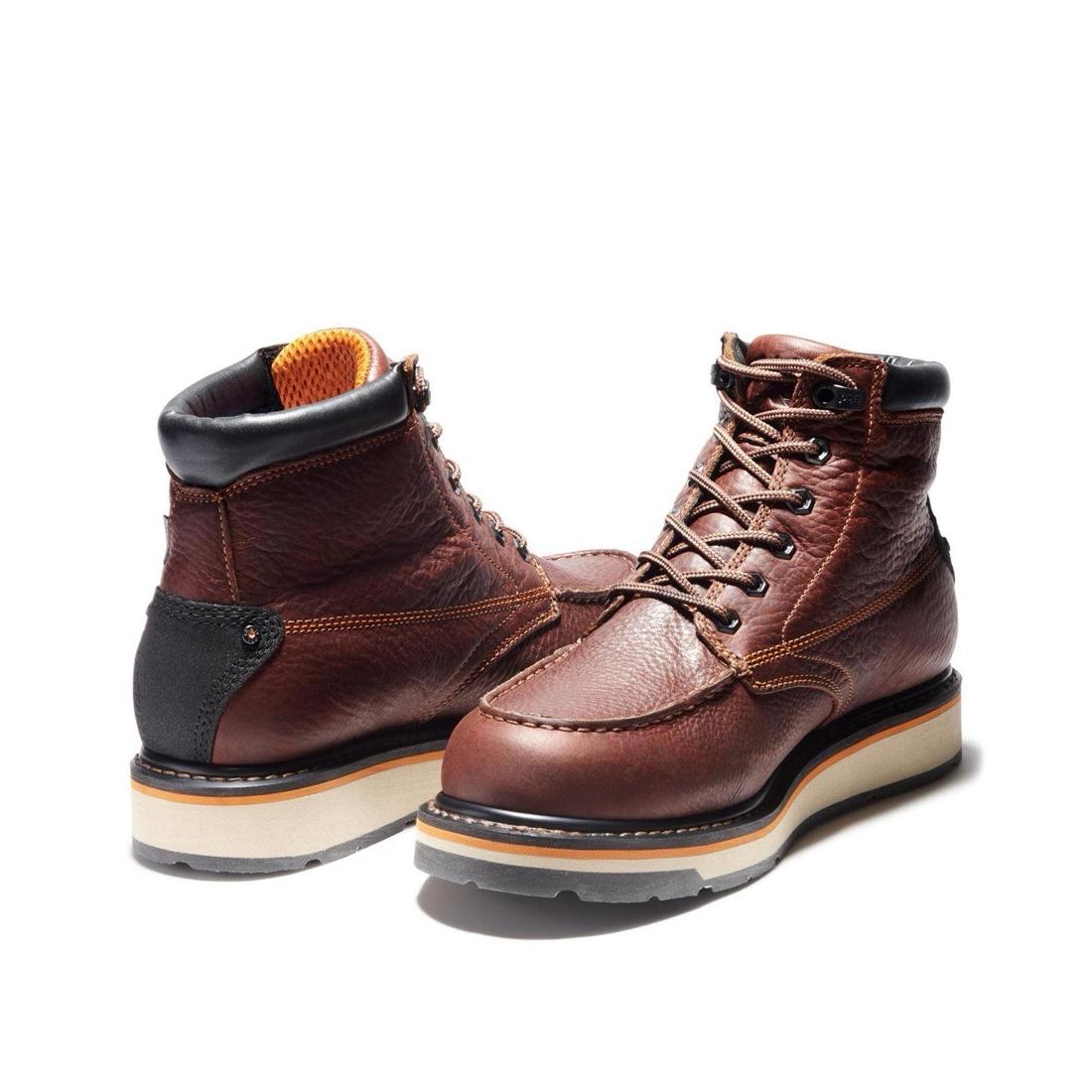 Timberland Pro-6 In Gridworks Waterproof Brown-Steel Toes-6