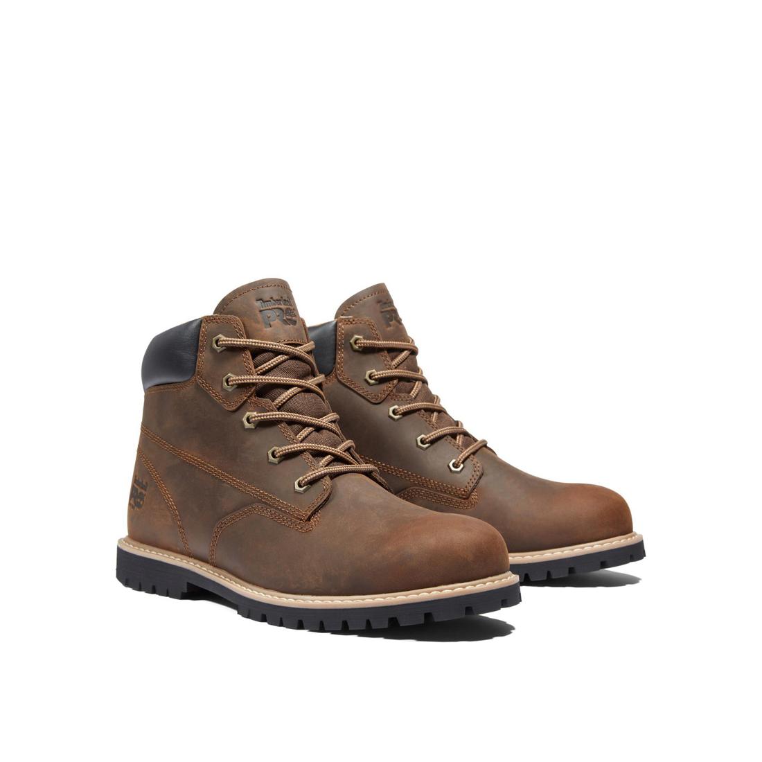 Timberland Pro-6 In Gritstone Brown-Steel Toes-2