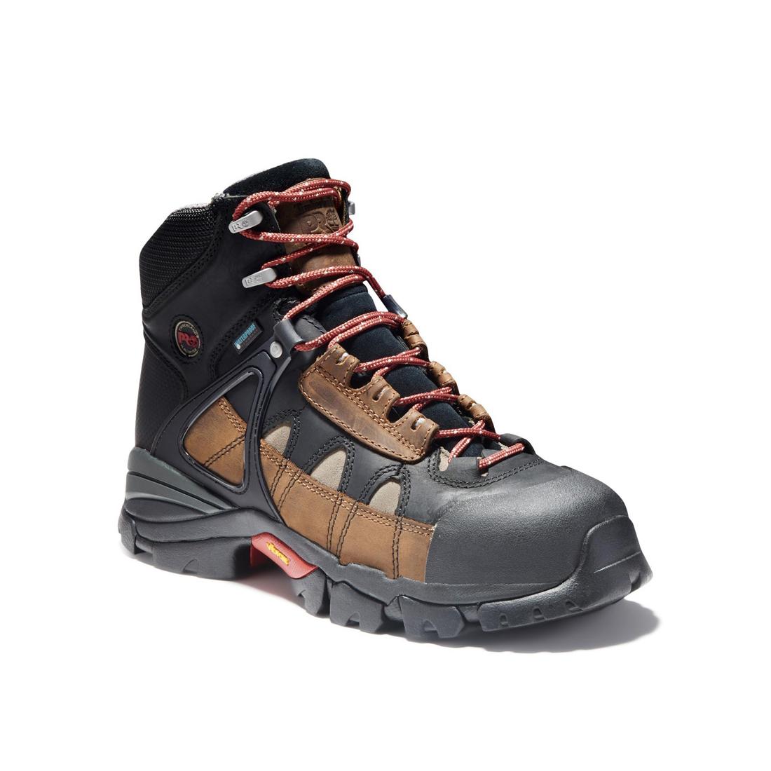 Timberland Pro-6 In Hyperion Al Waterproof Brown-Steel Toes-2