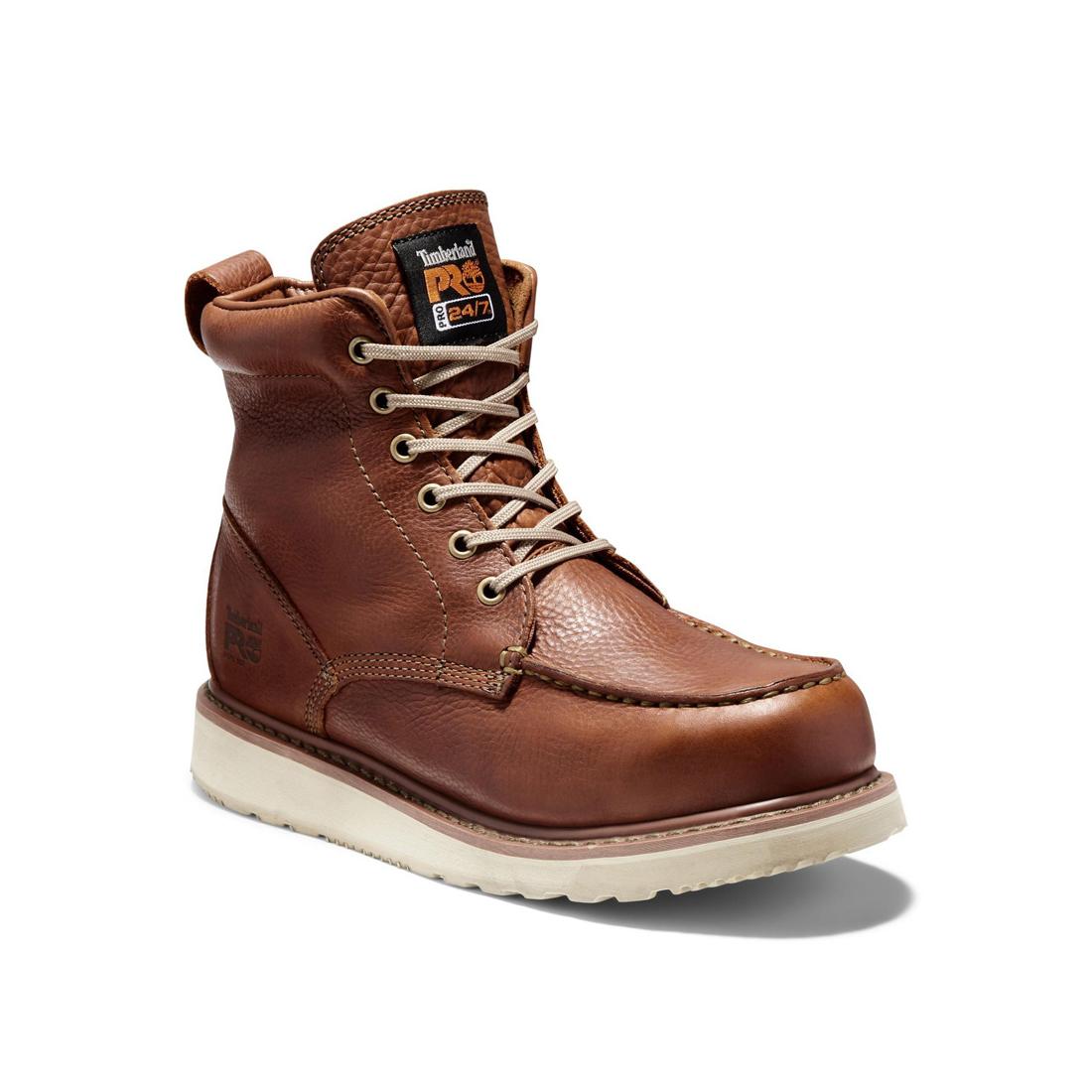 Timberland Pro-6 In Wedge Brown-Steel Toes-7