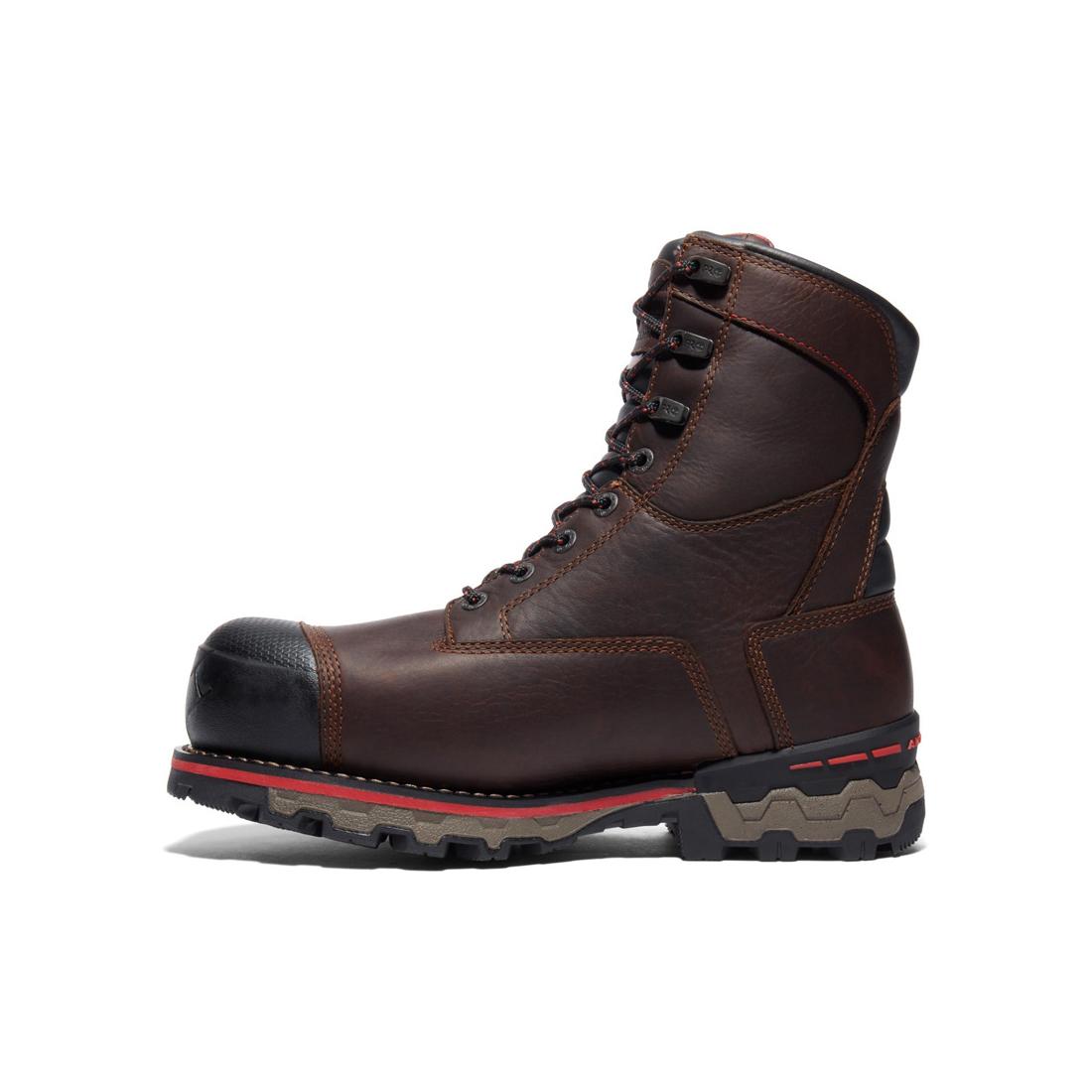 Timberland Pro-8 In Boondock Composite-Toe Waterproof Ins 1000G Brown-Steel Toes-9