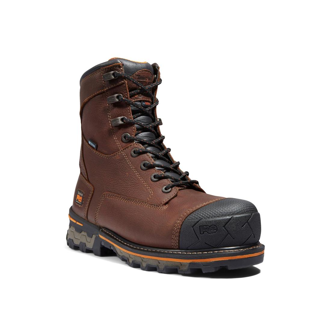 Timberland Pro-8 In Boondock Composite-Toe Waterproof Ins 600G Brown-Steel Toes-2