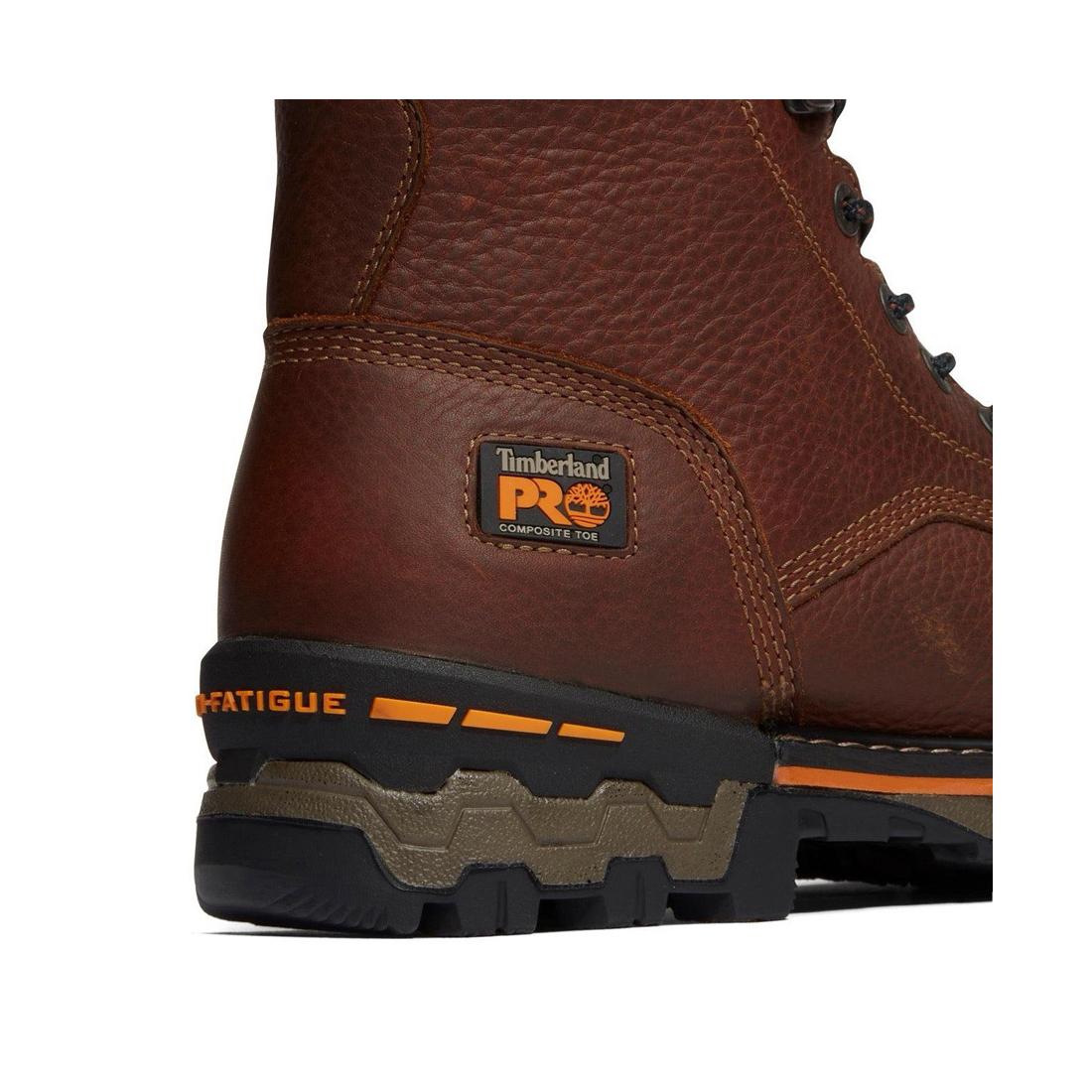 Timberland Pro-8 In Boondock Composite-Toe Waterproof Medium Brown-Steel Toes-7