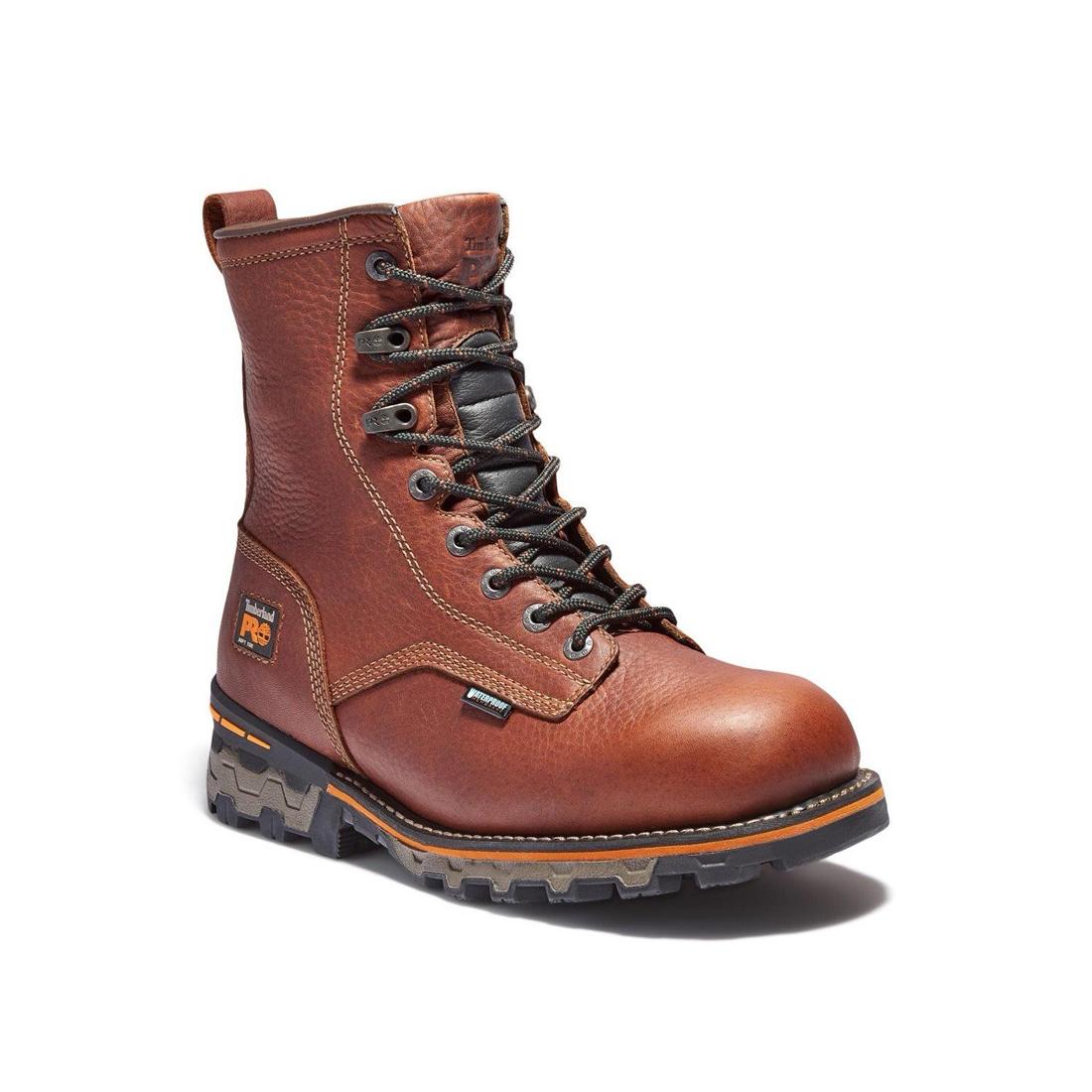 Timberland Pro-8 In Boondock Waterproof Medium Brown-Steel Toes-2