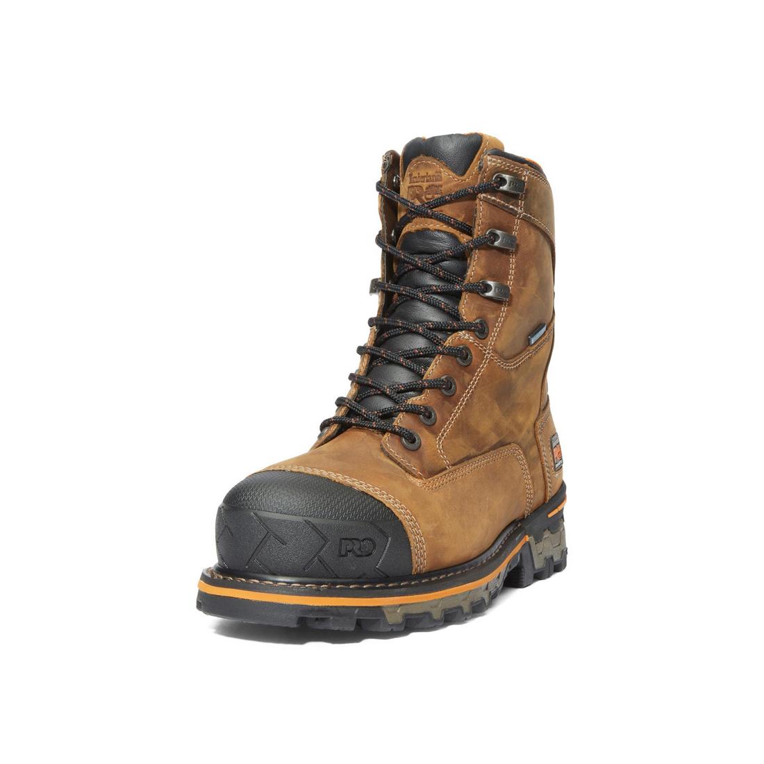 Timberland Pro-Boondock 8 Inch Men's Composite-Toe Work Boots-Steel Toes-10