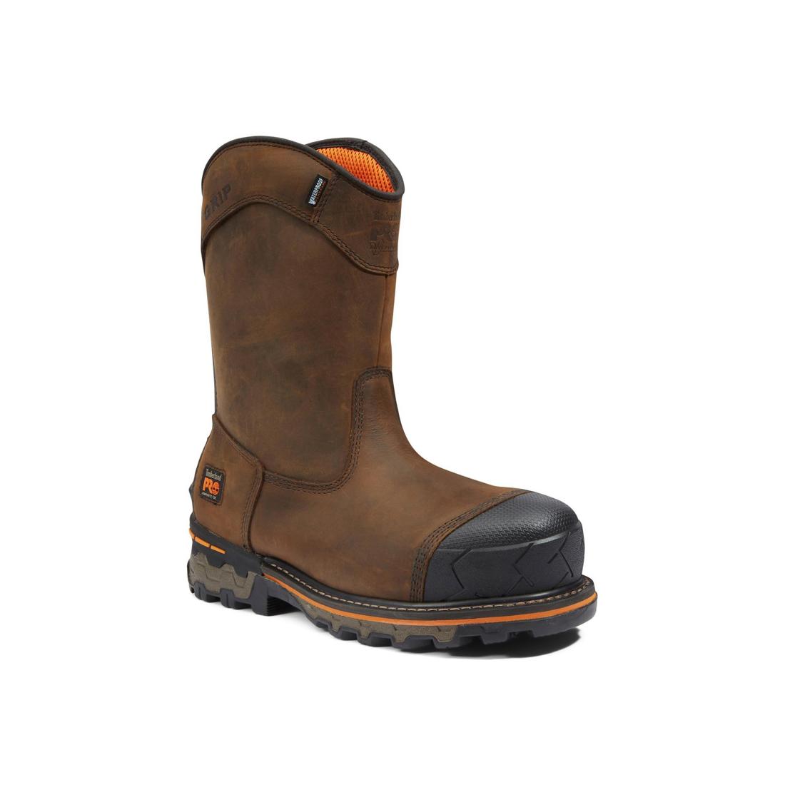 Timberland Pro-Boondock Pullon Composite-Toe Waterproof Fp Ins Csa 200G Brown-Steel Toes-2