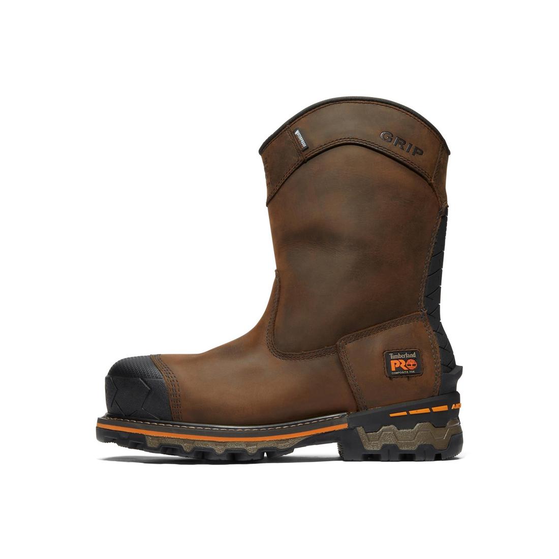 Timberland Pro-Boondock Pullon Composite-Toe Waterproof Fp Ins Csa 200G Brown-Steel Toes-8