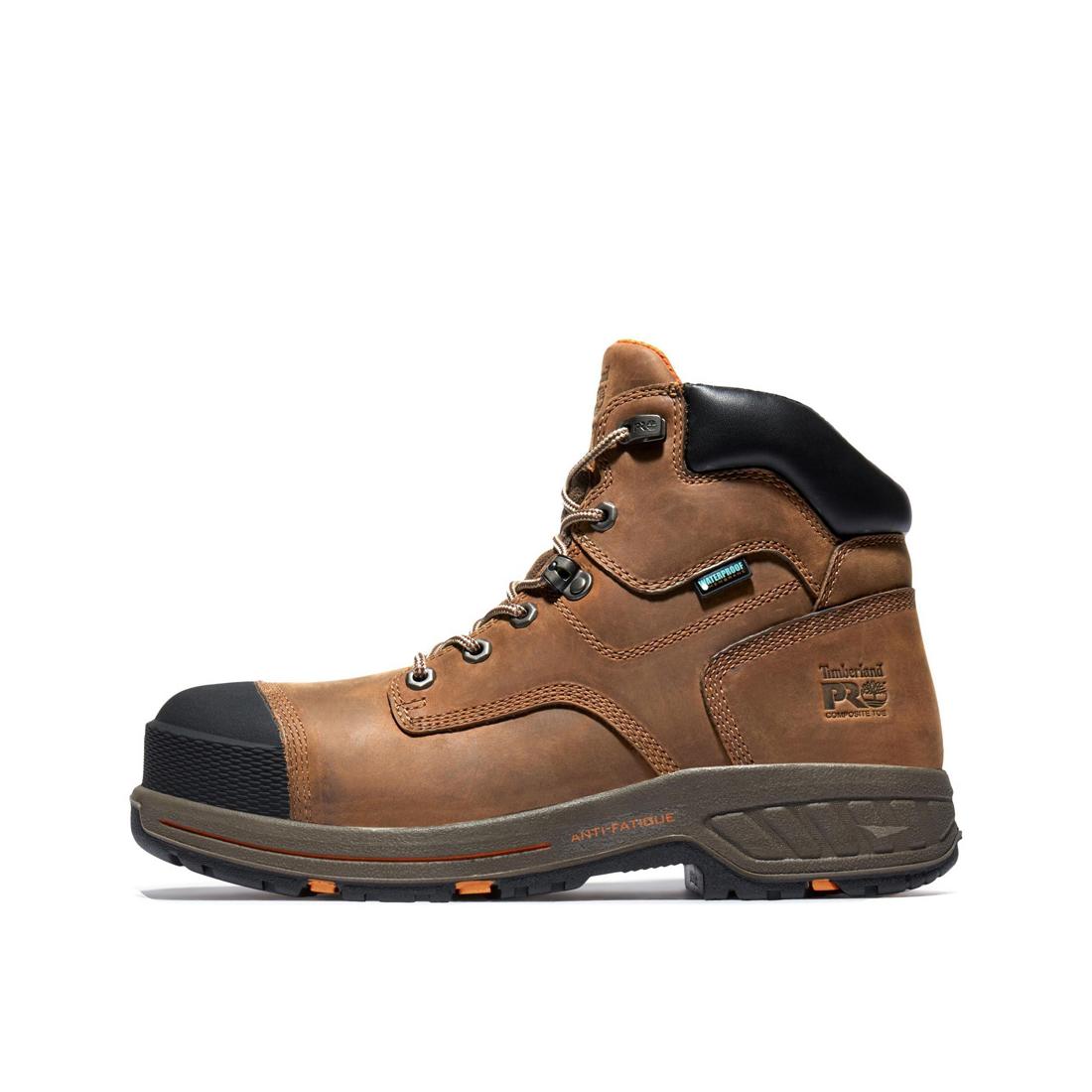 Timberland Pro-Helix HD Men's 6" Composite-Toe Boot Waterproof Brown-Steel Toes-8