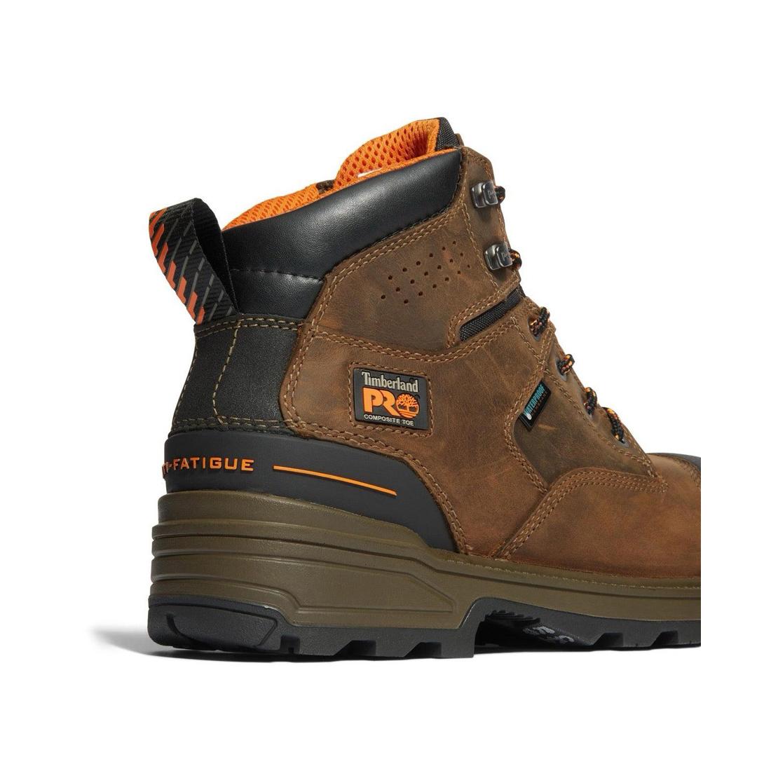 Timberland Pro-Magnitude Men's Composite-Toe Boot Waterproof Orange-Steel Toes-4