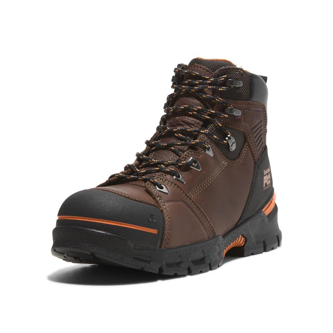 Timberland Pro-Men's 6 In Endurance Ev Composite-Toe Csa Brown Teak Trailblazer-Steel Toes-4