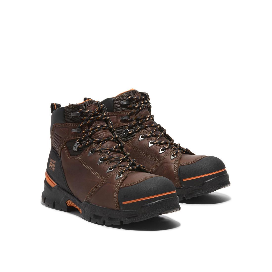 Timberland Pro-Men's 6 In Endurance Ev Composite-Toe Csa Brown Teak Trailblazer-Steel Toes-6