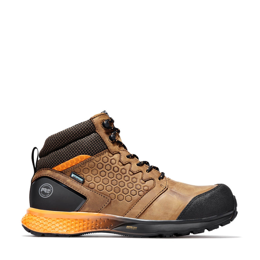 Timberland Pro-Reaxion Men's Composite-Toe Boot Waterproof Orange-Steel Toes-1