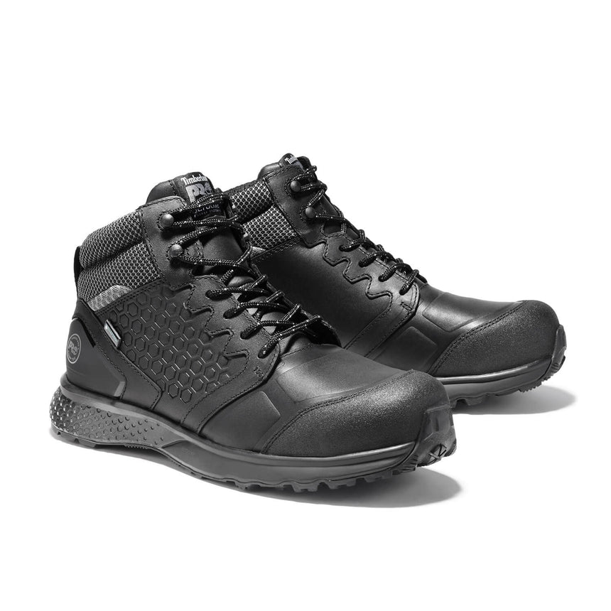 Timberland Pro-Reaxion Women's Composite-Toe Boot Waterproof Black-Steel Toes-2
