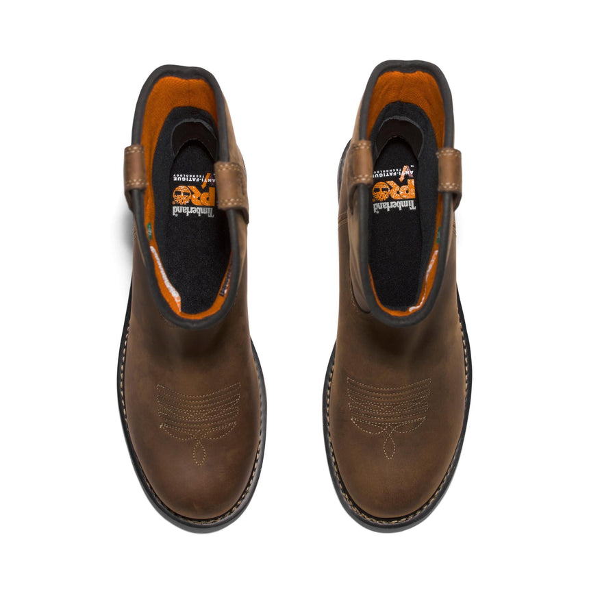 Timberland Pro-True Grit Pullon Nt Waterproof Brown: Brown Bandit-Steel Toes-6