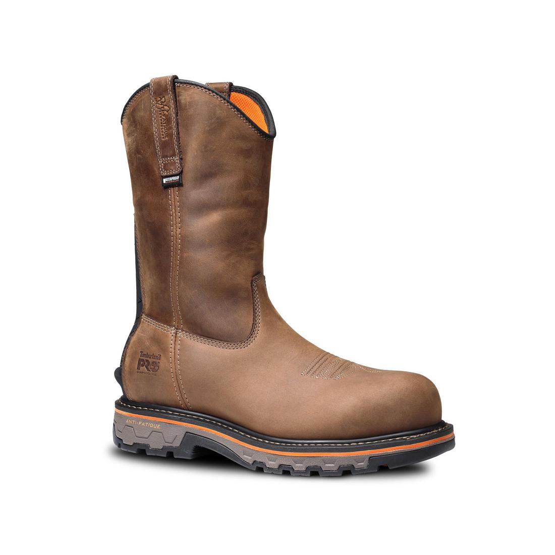 Timberland Pro-True Grit Pullon Nt Waterproof Brown: Brown Bandit-Steel Toes-9