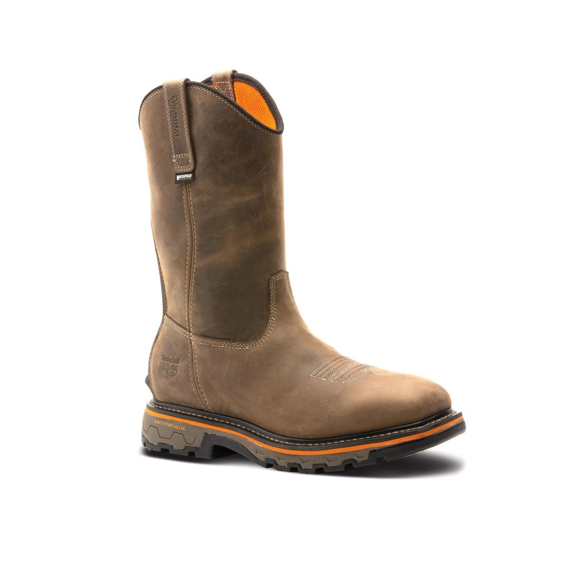 Timberland Pro-True Grit Pullon Waterproof Brown-Steel Toes-9