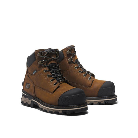 Timberland Pro-Women's 6 In Boondock Composite-Toe Waterproof Brown-Steel Toes-6