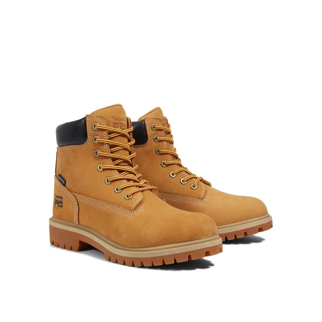 Timberland Pro-Women's 6 In Direct Attach Waterproof Ins 200G Wheat-Steel Toes-6