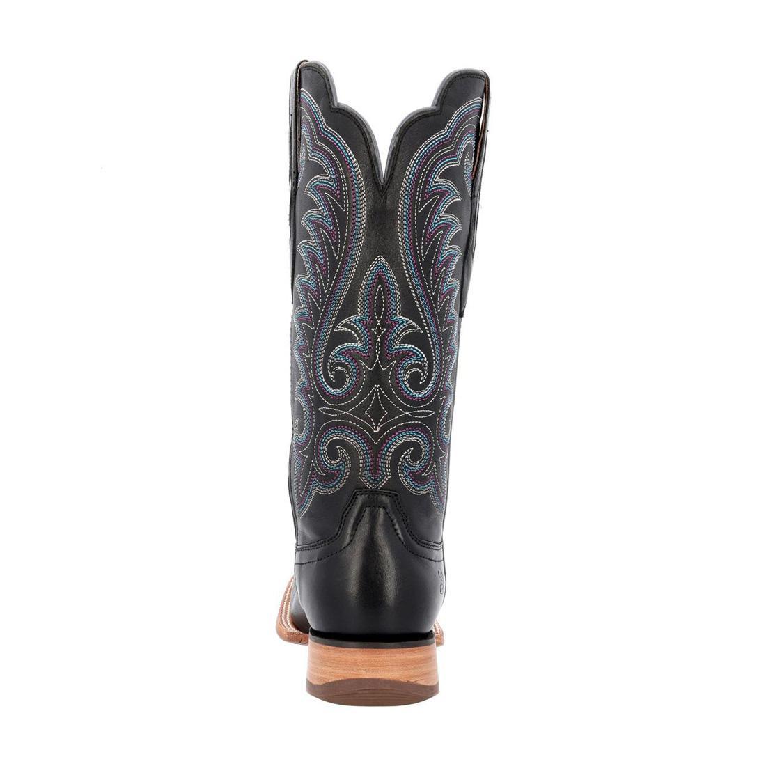 Women’s Durango Arena Pro Black Mulberry Western Boot DRD0457 Heel View