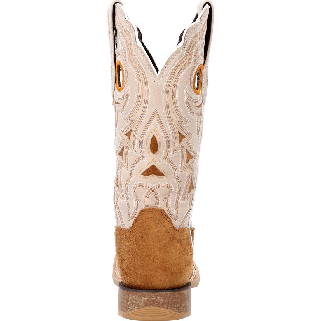 Women’s Durango Lady Rebel Pro Cashew & Bone Western Boot DRD0423 Heel View