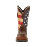 Women's Lady Rebel Work™ by DurangoSteel Toe Patriotic Flag Work Boot DRD0234 Front Image