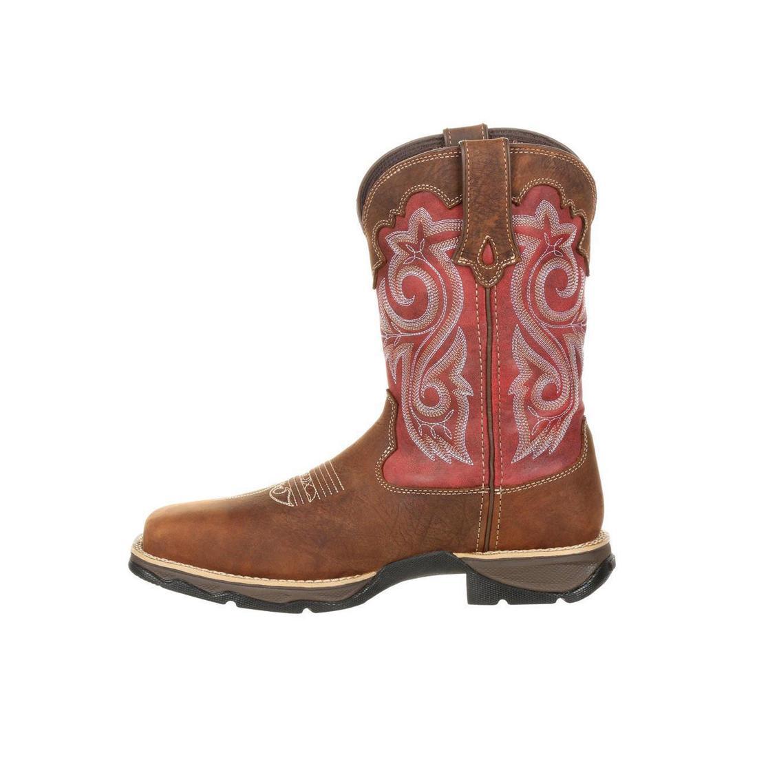 Women’s Lady Rebel Work by Durango Waterproof Composite Toe Western Work Boot DRD0220 Toe View