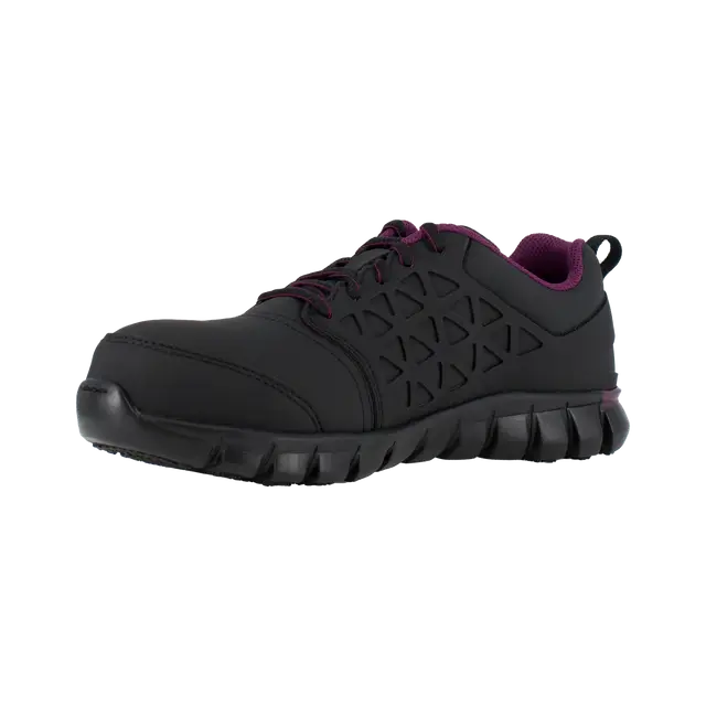 Women's Sublite Cushion Work Athletic Composite Toe Black/Plum